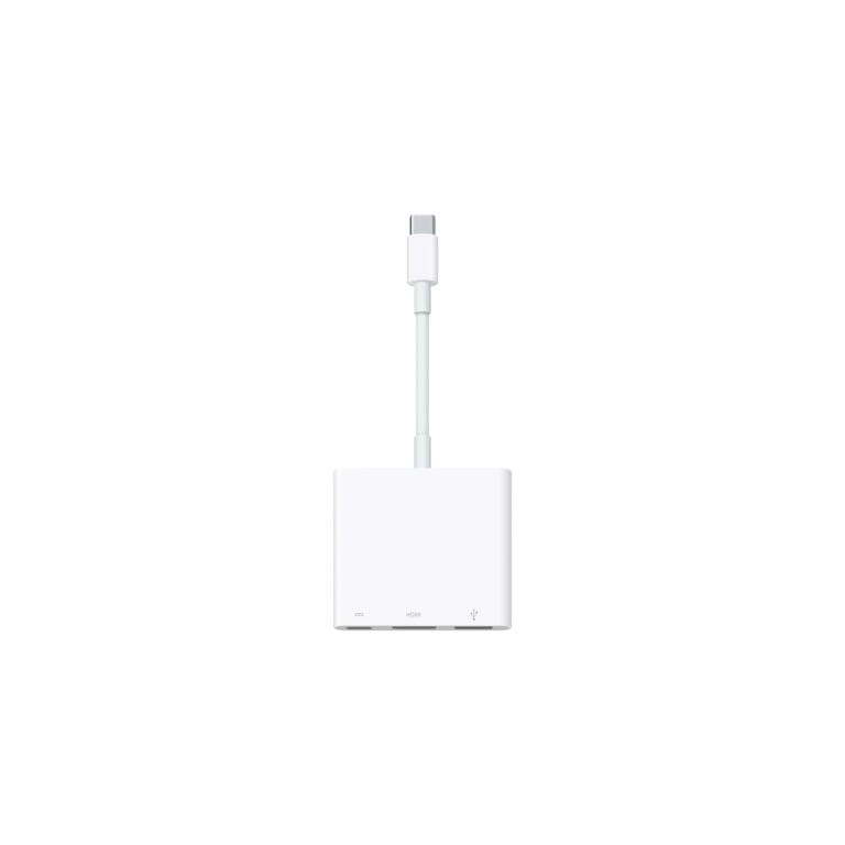 Apple USB-C Digital AV Multiport Adapter – HDMI, USB, and USB-C ports in a compact white design
